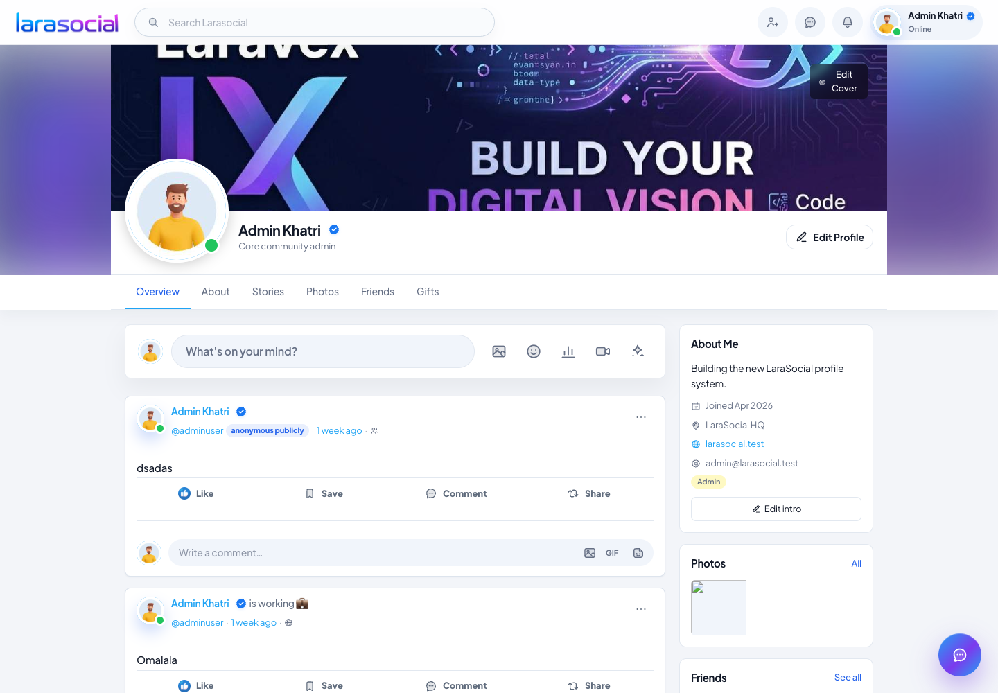 Profile overview